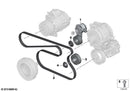 BMW Deflection Guide Pulley V-Ribbed Belt