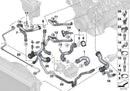 BMW Engine Coolant Radiator Water Hose