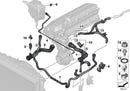 BMW Engine Radiator Coolant Expansion Tank Hose