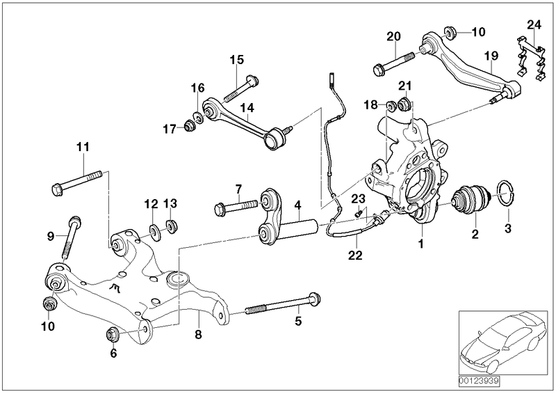 BMW Bracket for Pulse Generator ABS Right