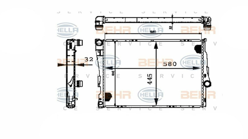 BMW Radiator Engine Cooling