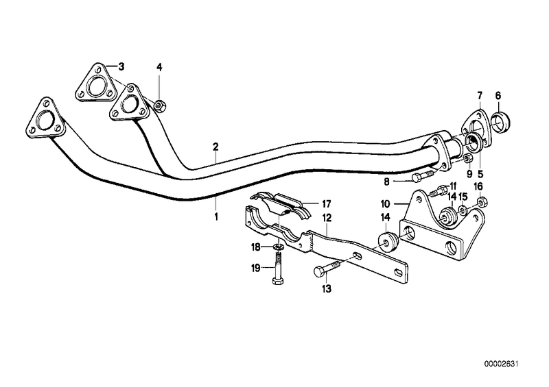 BMW Exhaust Pipe Flange