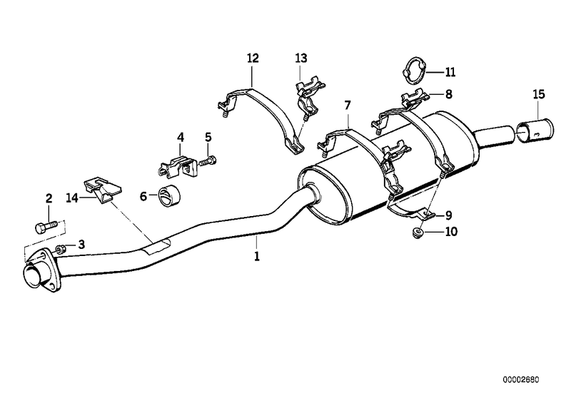 BMW Exhaust Clamp Upper Rear