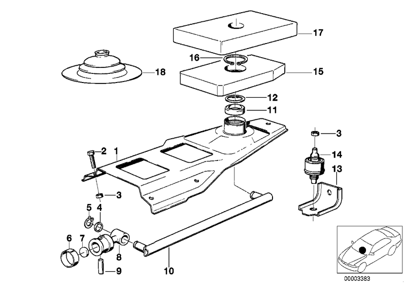 BMW Shifting Arm Plate