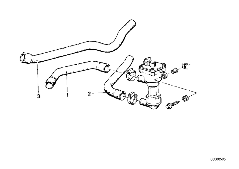 BMW Water Hose Inlet 1