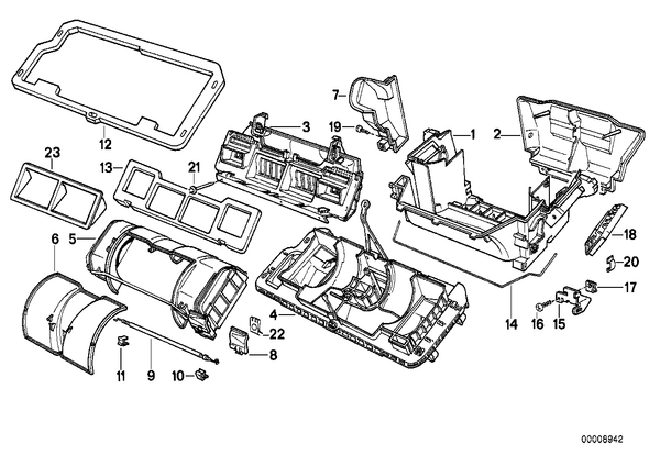 BMW Air Conditioning Housing Bracket Right