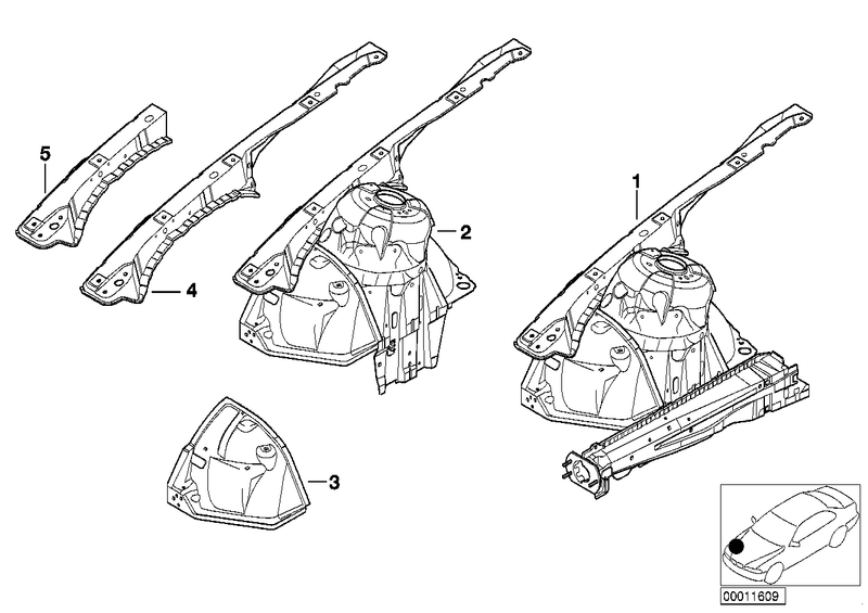 BMW Wheel Housing Front Left