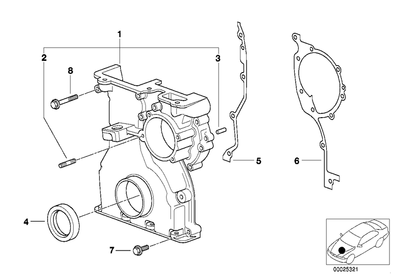 BMW Timing Cover Gasket