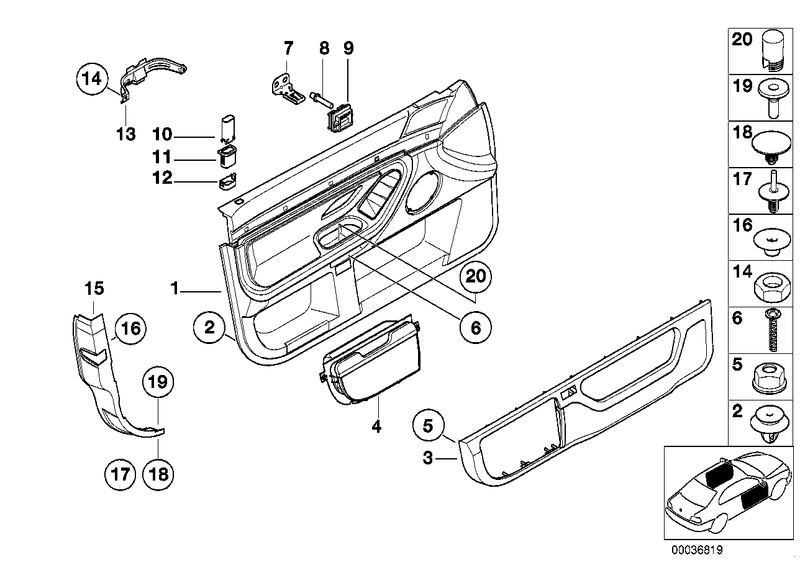 BMW Bar Door Front Right