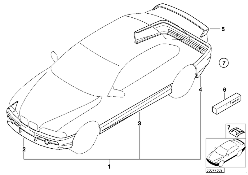 BMW Aerodynamic Side Skirts Set