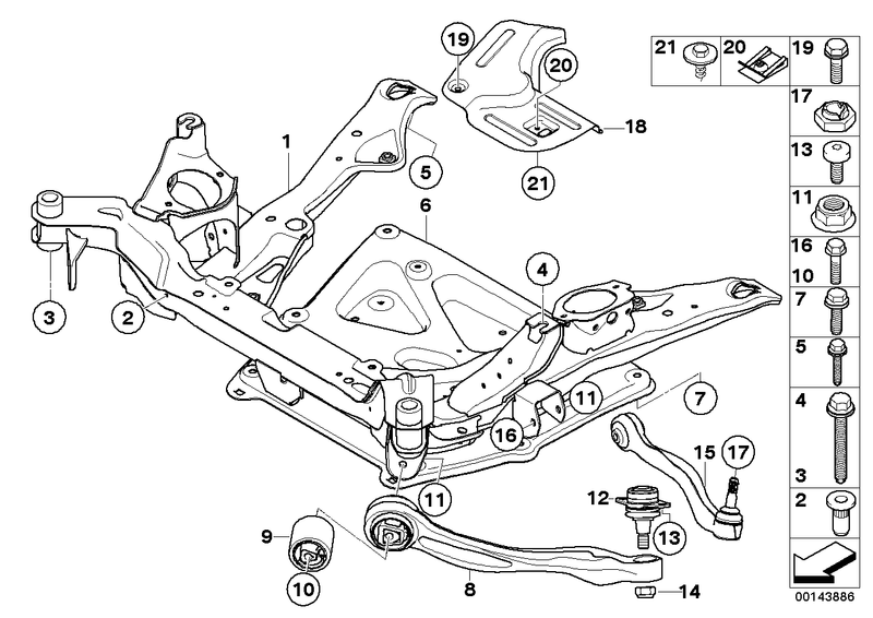 BMW Hexagon Screw with Flange