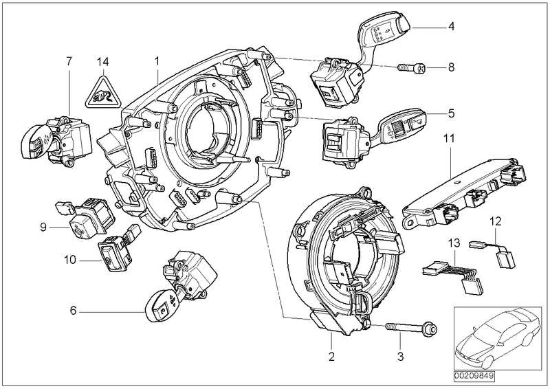 BMW Windshield Wiper Switch with Rain Sensor