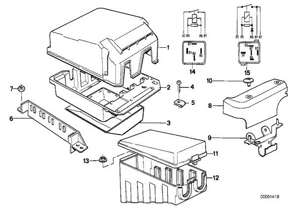 BMW Cover Fuse Relay Box