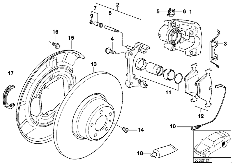 BMW Brake Dust Shield Gasket