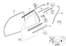 BMW Inner Window Channel Cover