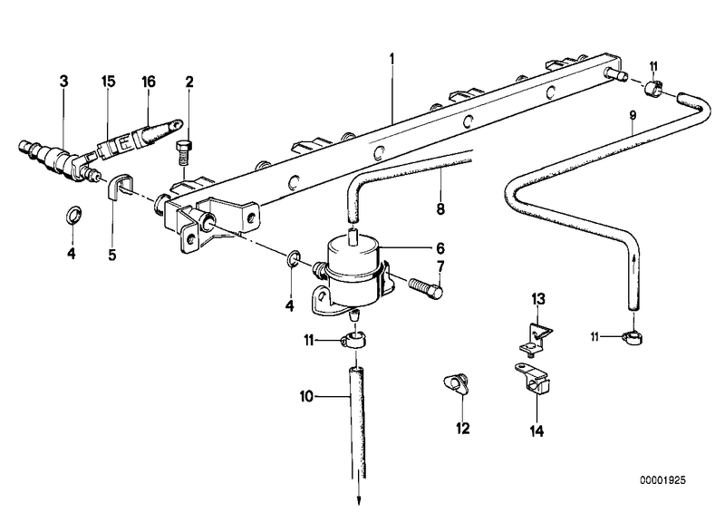 BMW Fuel Rail Injection Tube