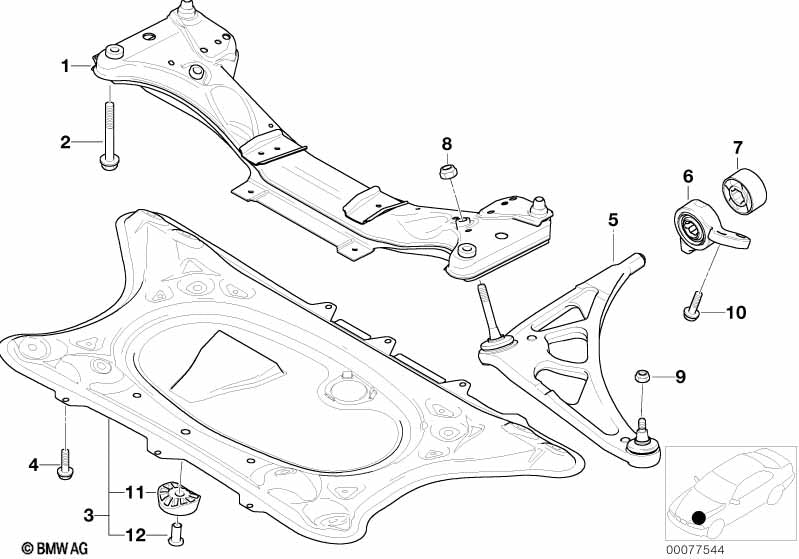 BMW Self Locking Collar Nut