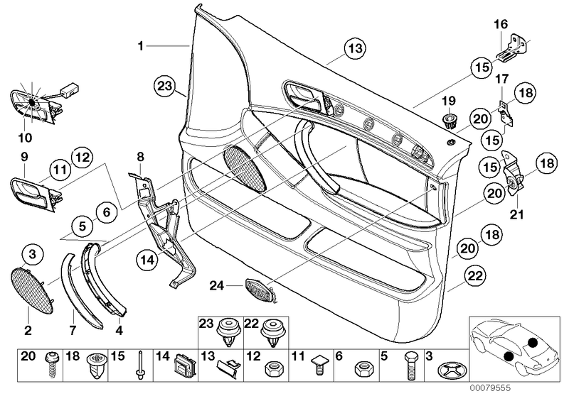 BMW Door Mount Bar Left