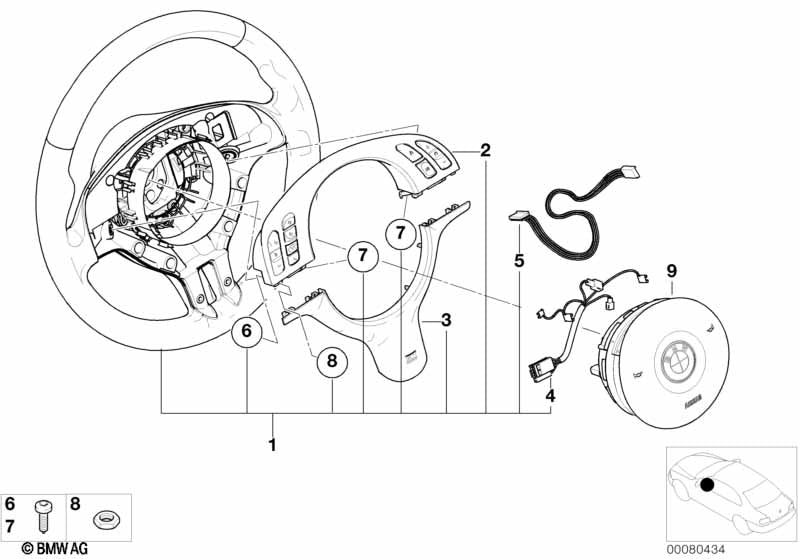 BMW Connecting Line Steering Wheel