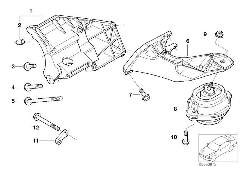 BMW Climate Compressor Supporting Bracket