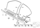 BMW Cover Moulding Sill Front Inside