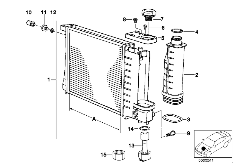 BMW Radiator Engine Cooling