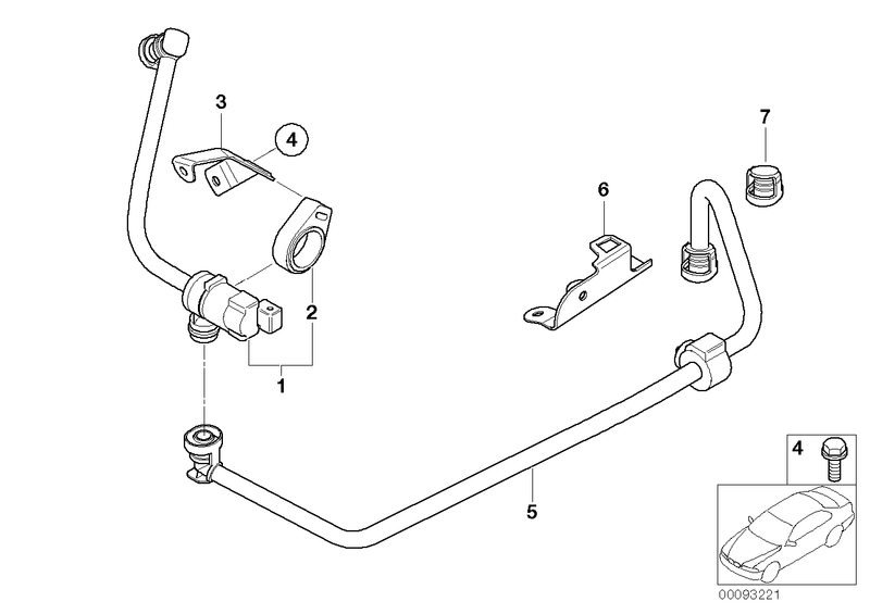 BMW Alpina Fuel Tank Breather Line