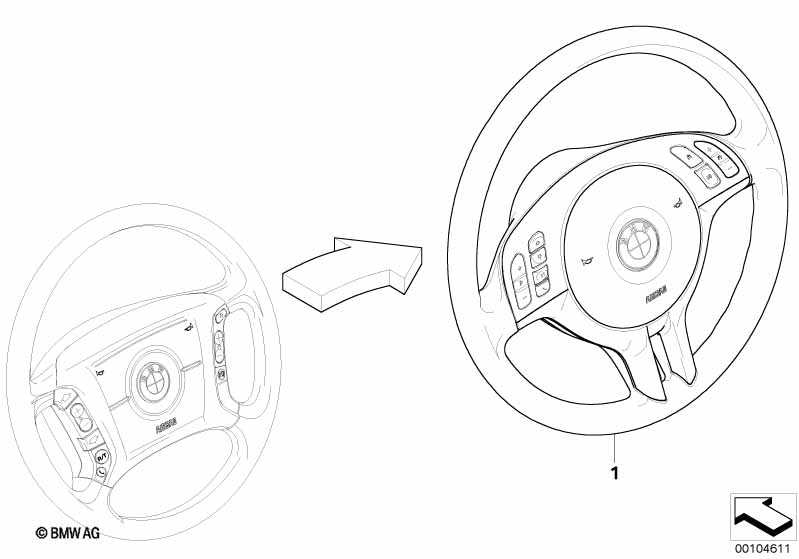 BMW Connecting Line Steering Wheel