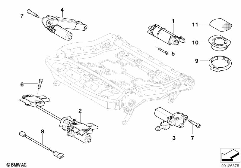 BMW Drive Seat Adjustment Right Memory