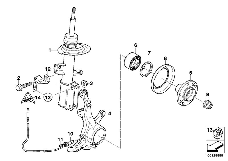 BMW Bracket for Pulse Generator ABS