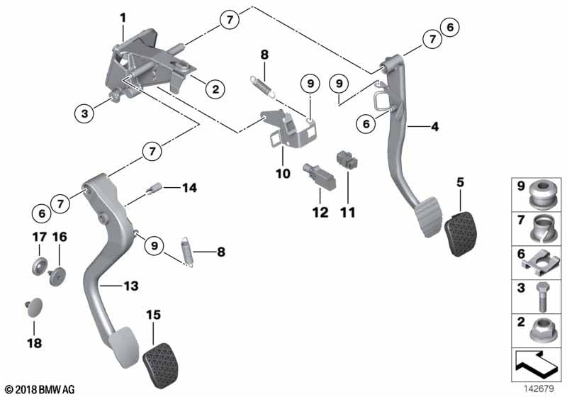 BMW Brake Pedal Pad