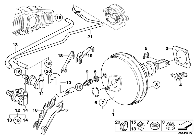 BMW Brake Pedal Pin