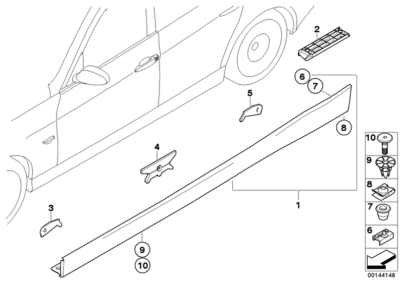 BMW M-Technic Side Skirt Set