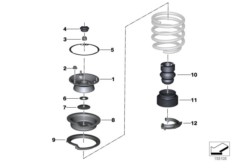 BMW Dust Cover Kit Shock Absorber