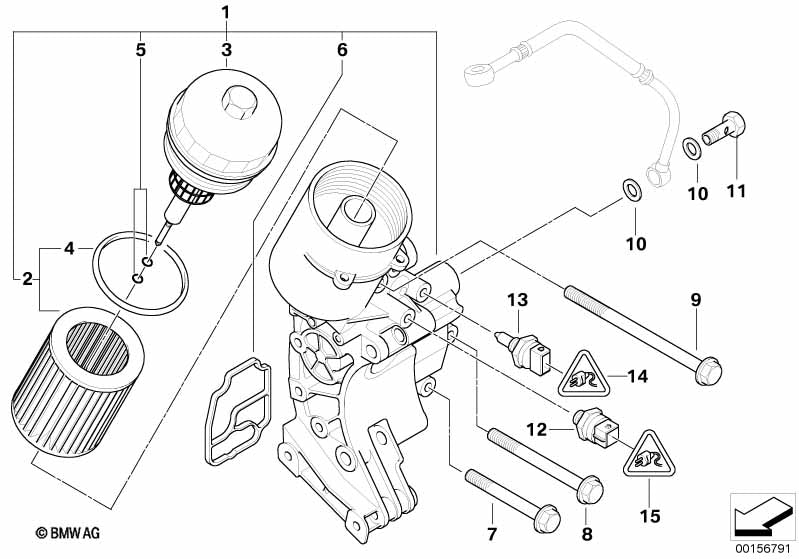 BMW Engine Oil Filter Housing Gasket Seal