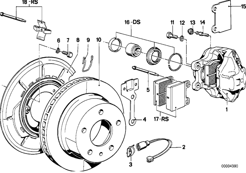 BMW Repair Set Brake Caliper