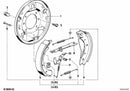 Genuine BMW Brake Shoe and Springs Kit Rear