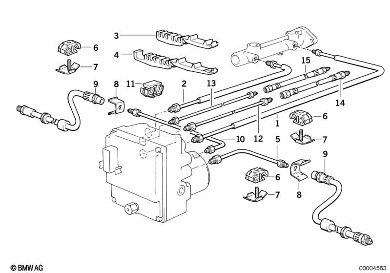 BMW Brake Pipe Bracket