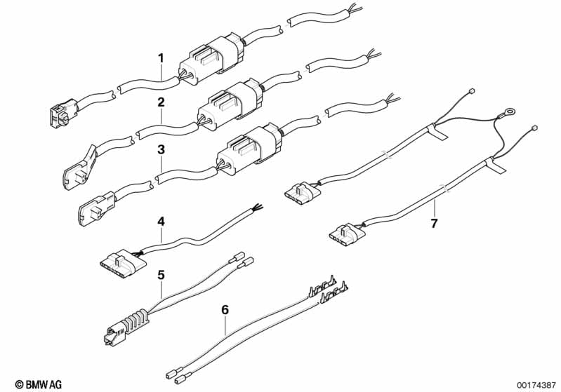 BMW Seat Belt Tensioner Repair Cable