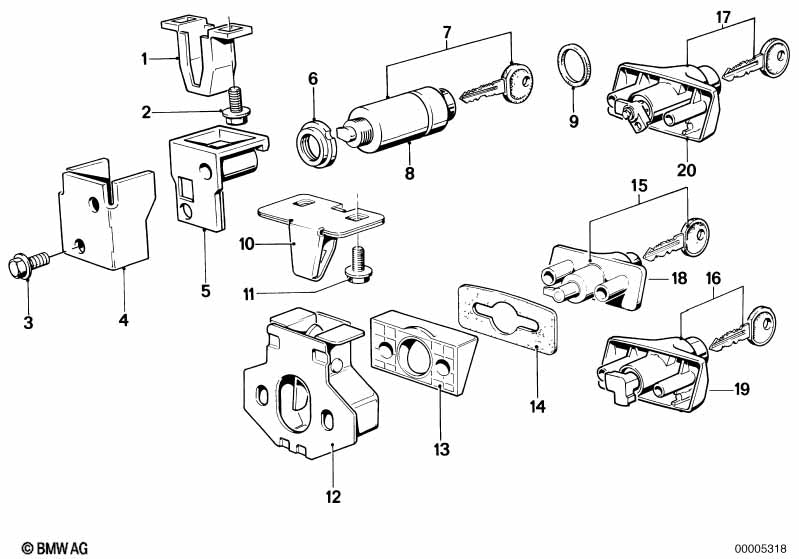 BMW Boot Trunk Lock