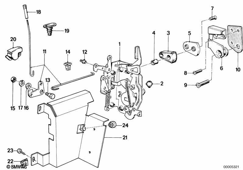 BMW Door Lock Rear Right