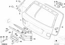 BMW Boot Trunk Lid Grip Handle with Key Button