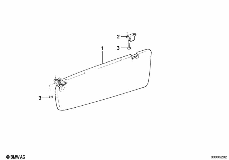 BMW Sun Visor with Mirror