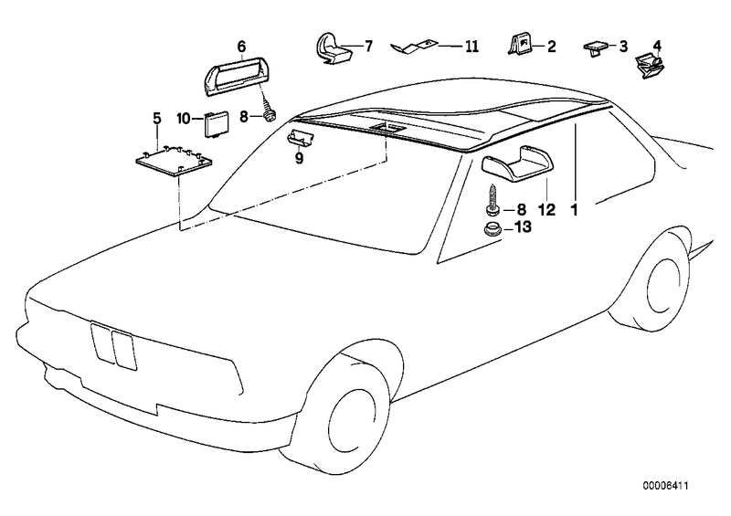 BMW Sunroof Switch Cover