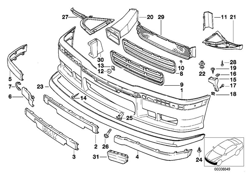 BMW Plug In Nut