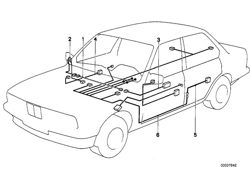 BMW Wiring Harness Door Rear