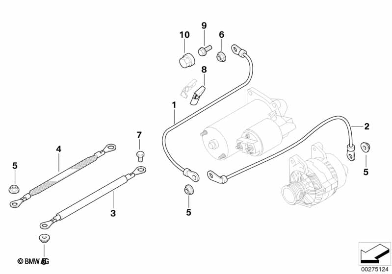 BMW Cable Start Motor Supp Point B+