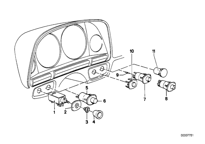 BMW Hazard Warning Switch