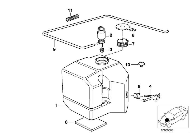 BMW Mini Windscreen Washer Fluid Pump