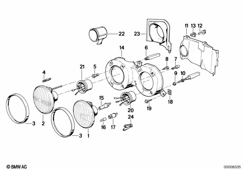 BMW Headlight Adjusting Screw